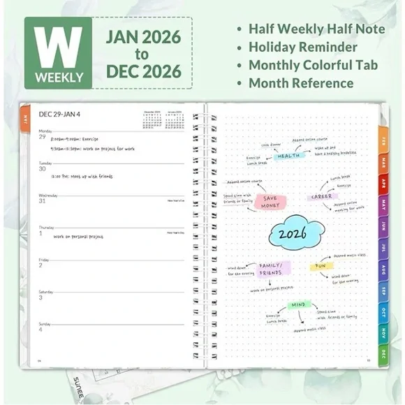 2026 Weekly and Monthly Planner - Picture 4 of 10